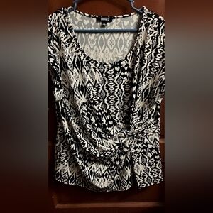 Elementz black and white balck Dress Shirt 3x